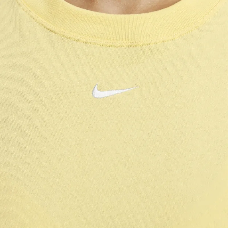 Nike Drop Shoulder Sleeve T Shirt Women's Soft Yellow-4
