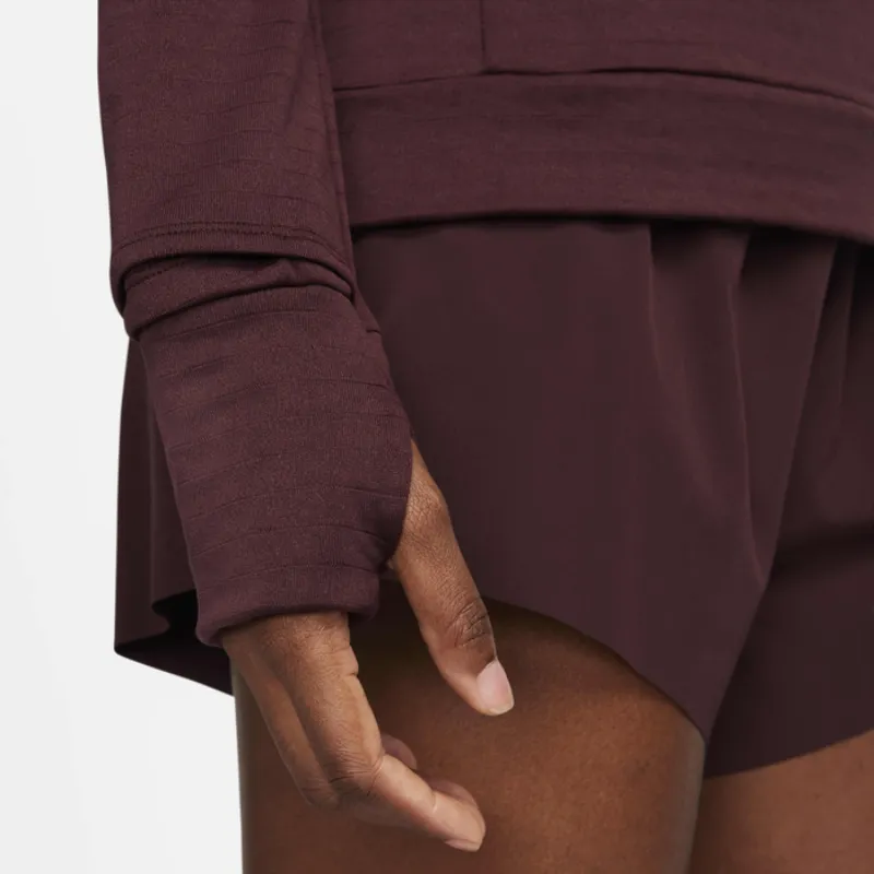 Nike Therma FIT T Shirt Women's Burgundy-3