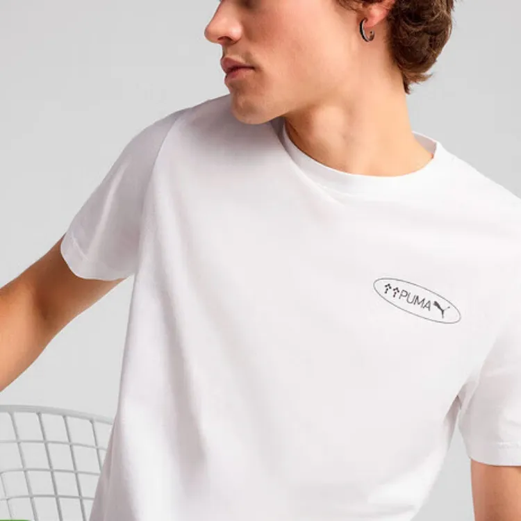 PUMA GRAPHICS 3 Circles Tee T Shirt Men's White-5