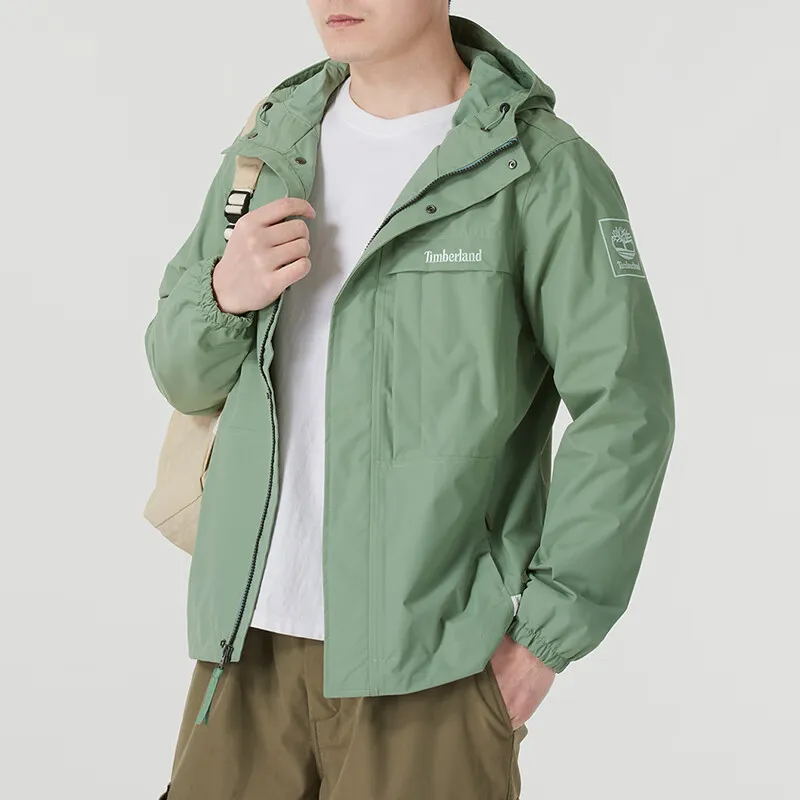 Timberland Windbreaker Jacket Men's Green Bay Color-2