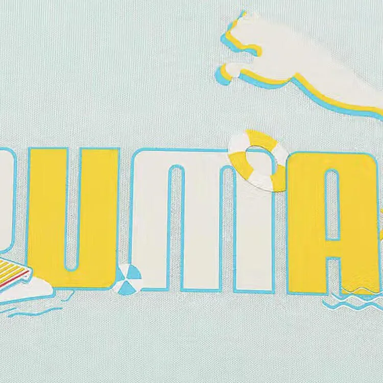 PUMA Graphic T Shirt Unisex Blue 96-4