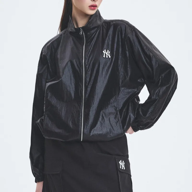 MLB New York Yankees Trench Coat Women's Black-2