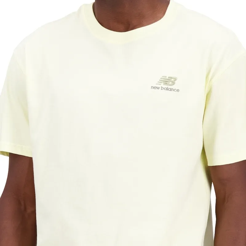 New Balance Set-in Sleeve T-Shirt Unisex Yellow-4