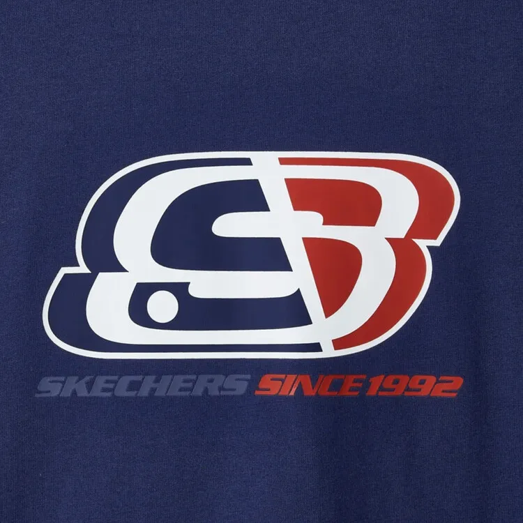 Skechers Sports Life Collection T Shirt Unisex Medieval Blue-3