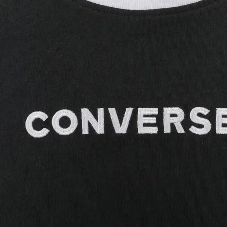 Converse Crop Tops Women's Black-4