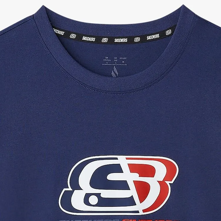 Skechers Sports Life Collection T Shirt Unisex Medieval Blue-1