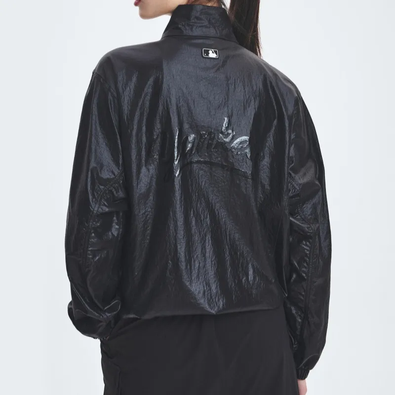 MLB New York Yankees Trench Coat Women's Black-4