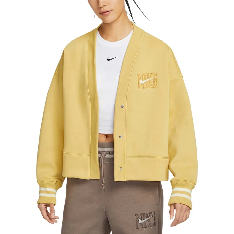 Nike Sportswear Phoenix Fleece SS25 Jacket Women's Yellow-2