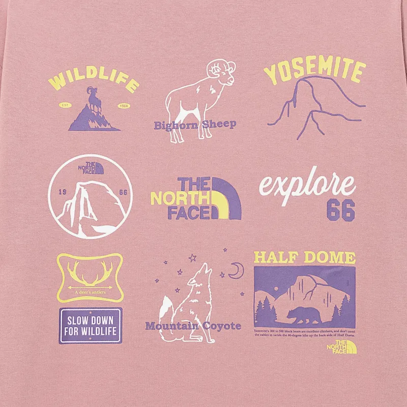 THE NORTH FACE T Shirt Men's Gray Pink-3