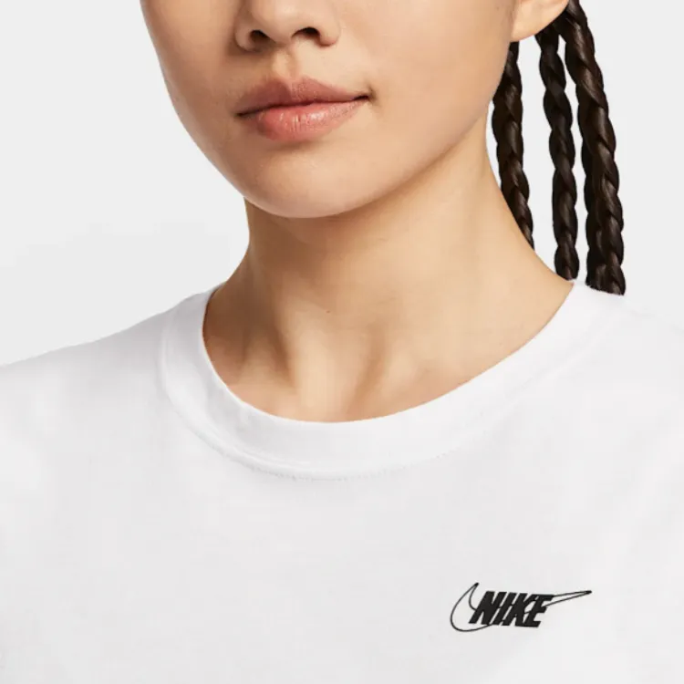 Nike Sportswear Club SS25 T Shirt Women's White-3