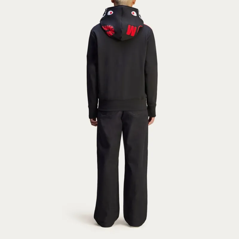 Bape X Adidas Shark Fleece Full Zip Hoodie-3