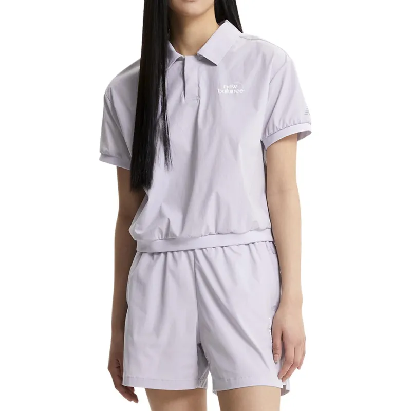 New Balance Polo Shirt Women's Light Purple-2