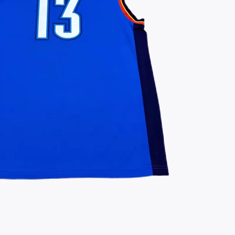 Adidas x NBA Oklahoma Thunder Harden Basketball Jersey Unisex Blue-3