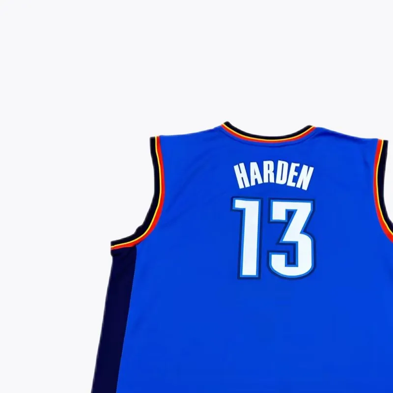 Adidas x NBA Oklahoma Thunder Harden Basketball Jersey Unisex Blue-2