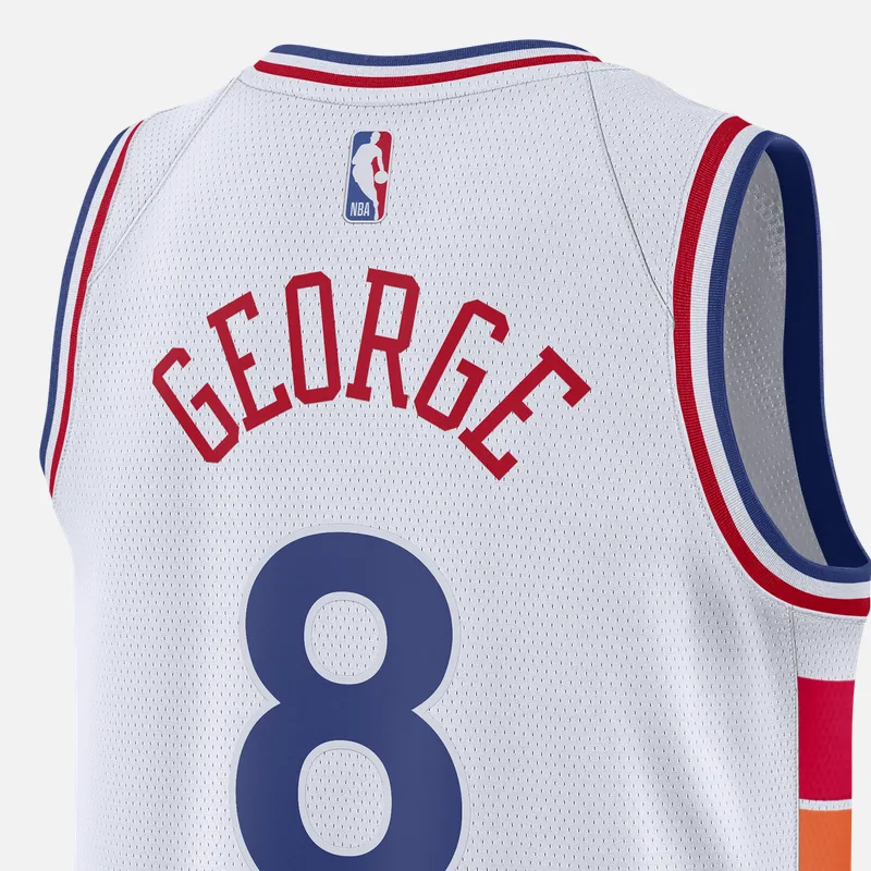 Nike x NBA Philadelphia 76ers Dri Fit SS25 Basketball Jersey Men's White-3
