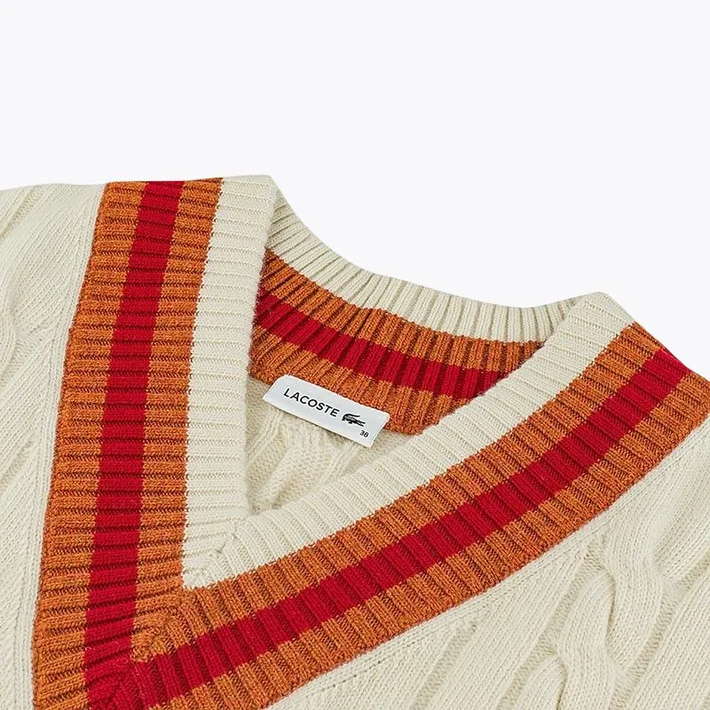 LACOSTE Sweaters Women's Ecru-2