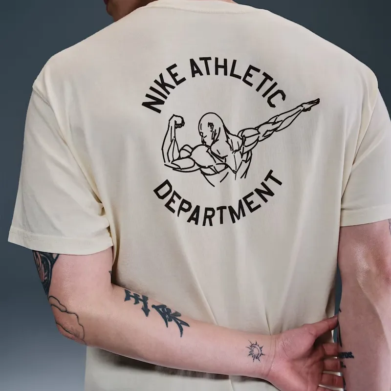 Nike T Shirt Men's Light Ivory White-4