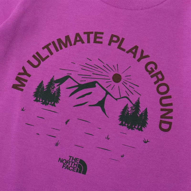 THE NORTH FACE Your Own Playground T Shirt Unisex Eggplant Color-2
