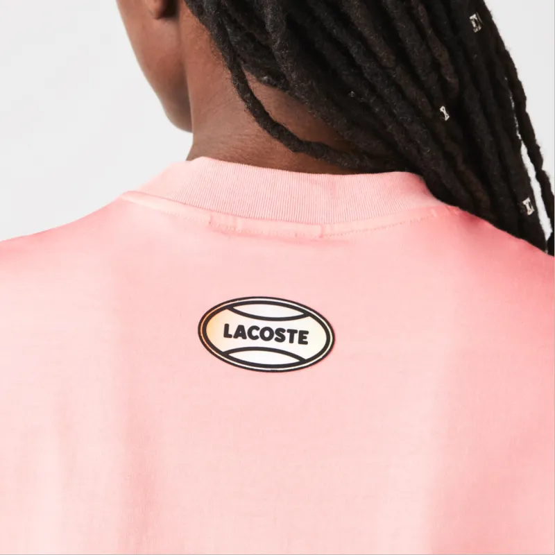 LACOSTE Short Sleeved Dresses Women's Orange-4