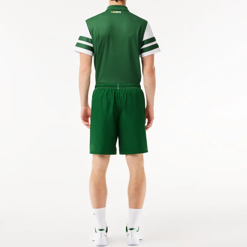 LACOSTE Casual Shorts Men's White Green-3