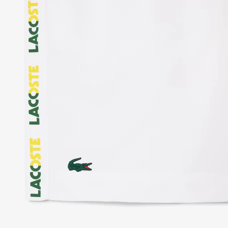 LACOSTE Casual Shorts Men's White Green-4