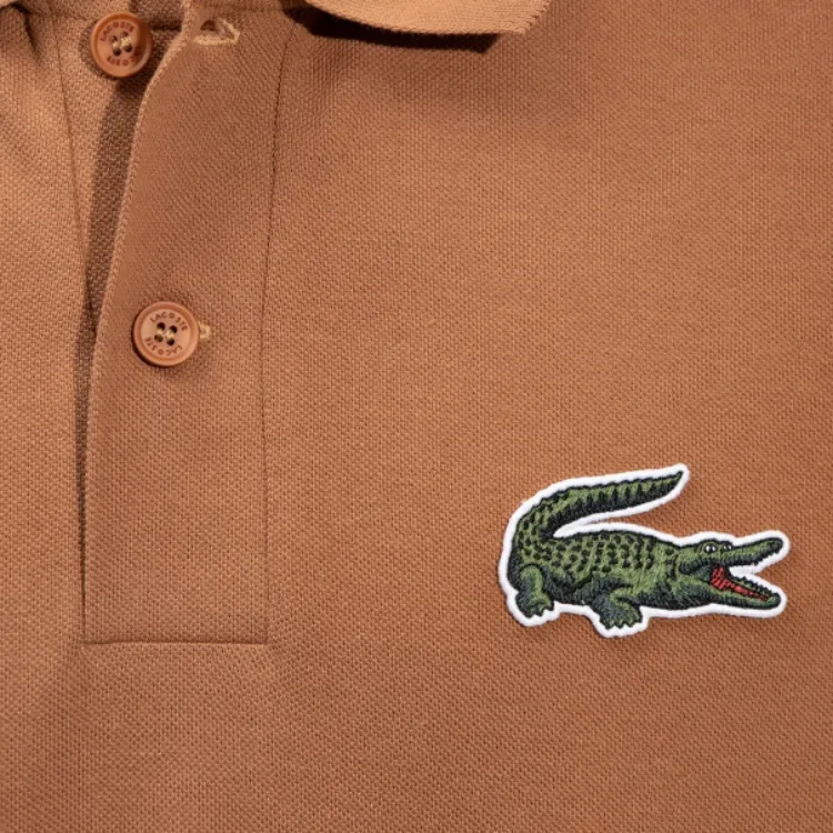 LACOSTE Polo Shirts Unisex Brown-4