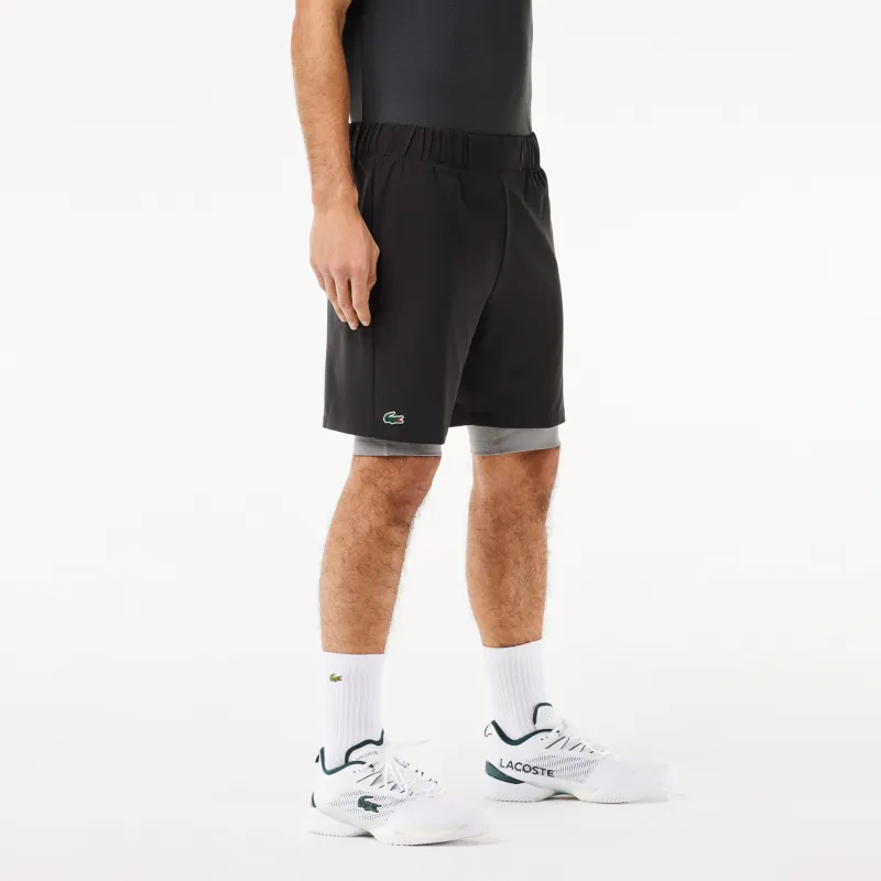 LACOSTE Casual Shorts Men's Medium Gray-1