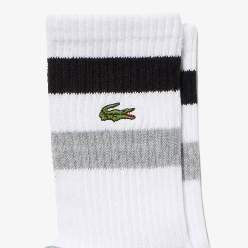 LACOSTE Mid Calf Socks Men's 1 Pack Gray-1