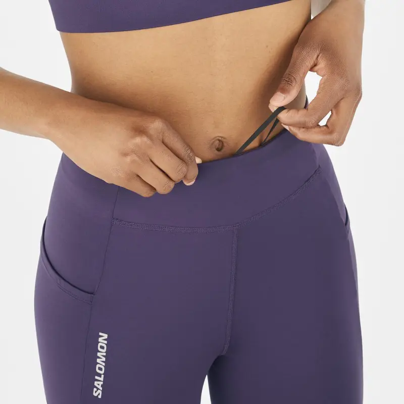 SALOMON CROSS WARM Leggings Women's Purple-1