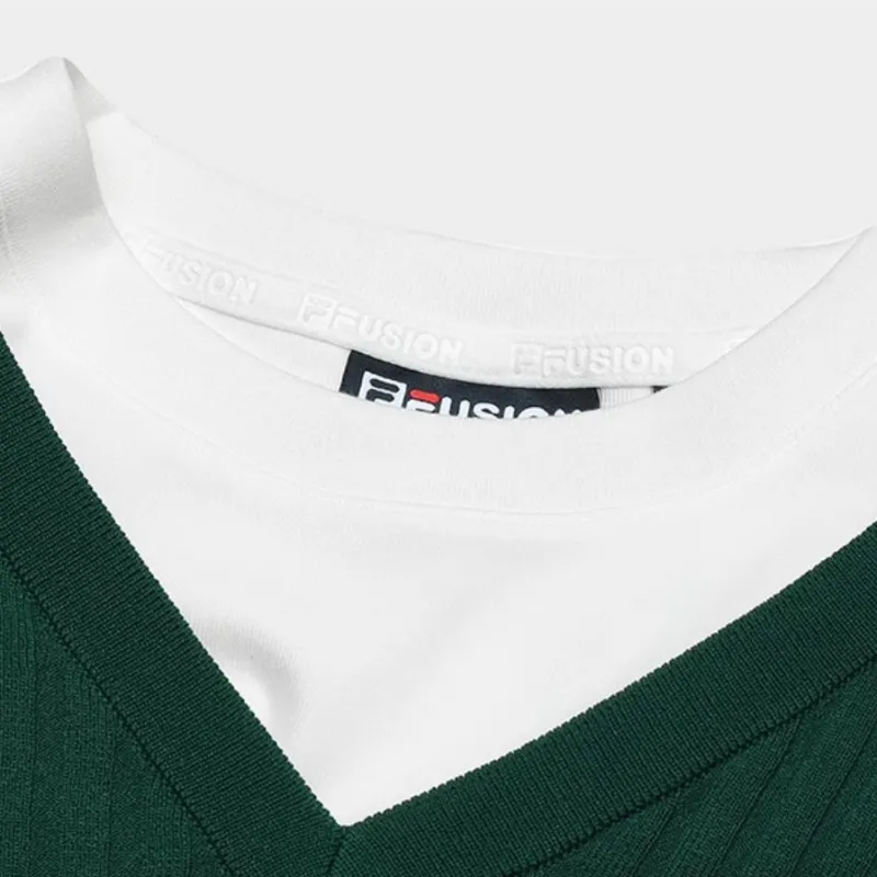 FILA FUSION T Shirt Women's Two Piece Set Cloud White-4