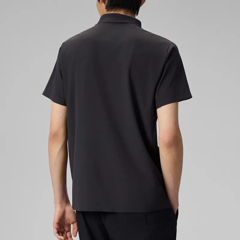 Saucony Polo Shirt Men's Patent Leather Black-3