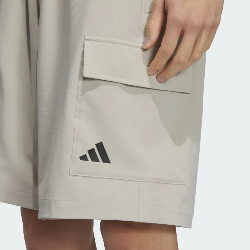 Adidas Climacool Casual Shorts Men's Light Sesame Gray-4