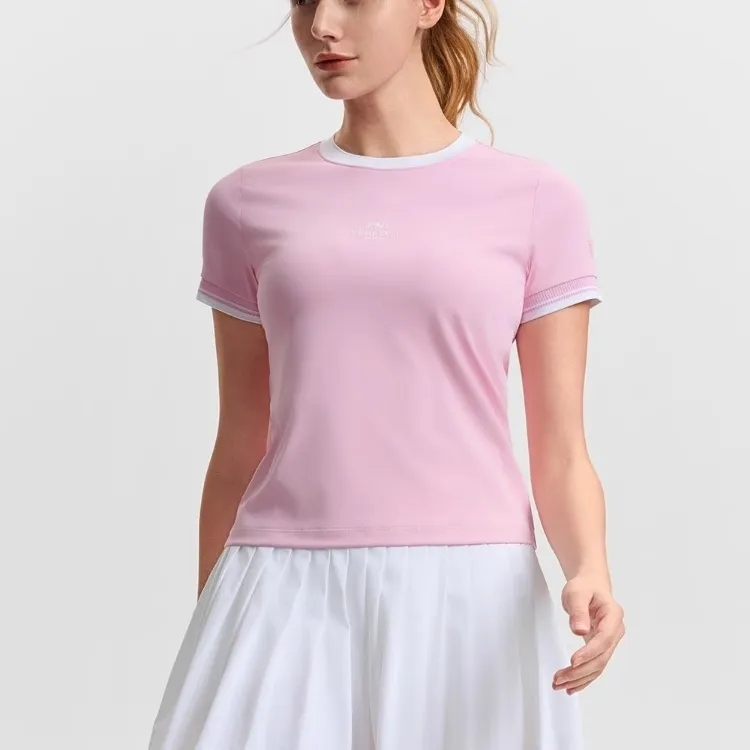 FILA T Shirt Women's Romantic Heart Pink-3