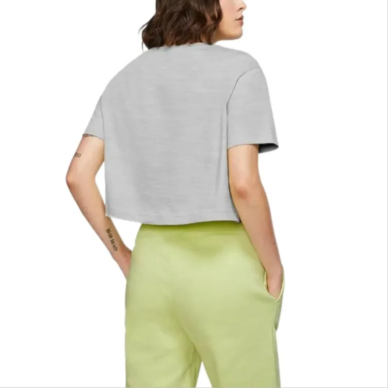 Nike Sportswear Women's Essential Cropped Tee Gray-4