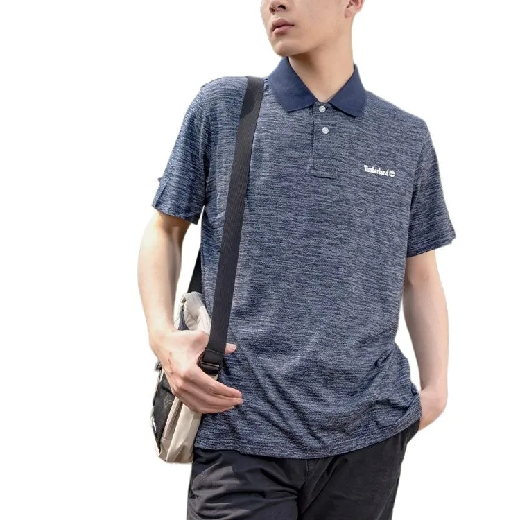 Timberland Polo Shirt Men's Dark Blue Sapphire Blue-2