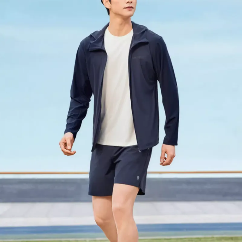Skechers Sports Lifestyle Collection GODRI Jacket Men's Marine Collegiate Blue-4