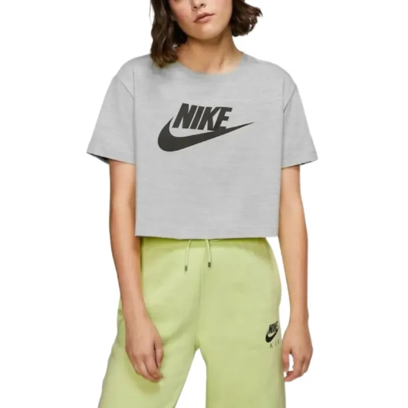 Nike Sportswear Women's Essential Cropped Tee Gray-3