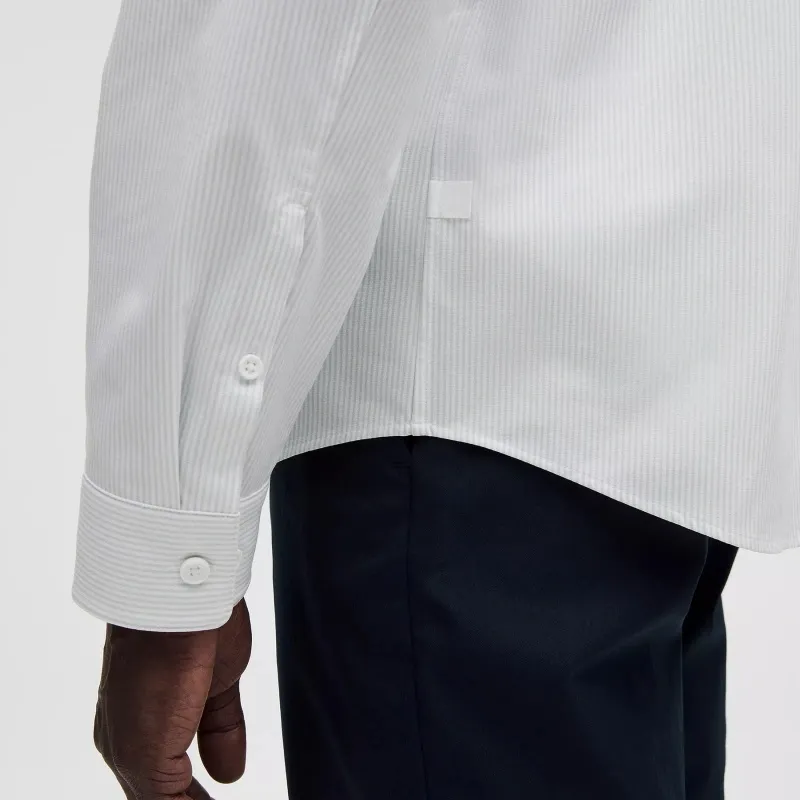Lululemon New VentureClassic Fit Updated Shirt Men's Mixed Color Starch Blue-4