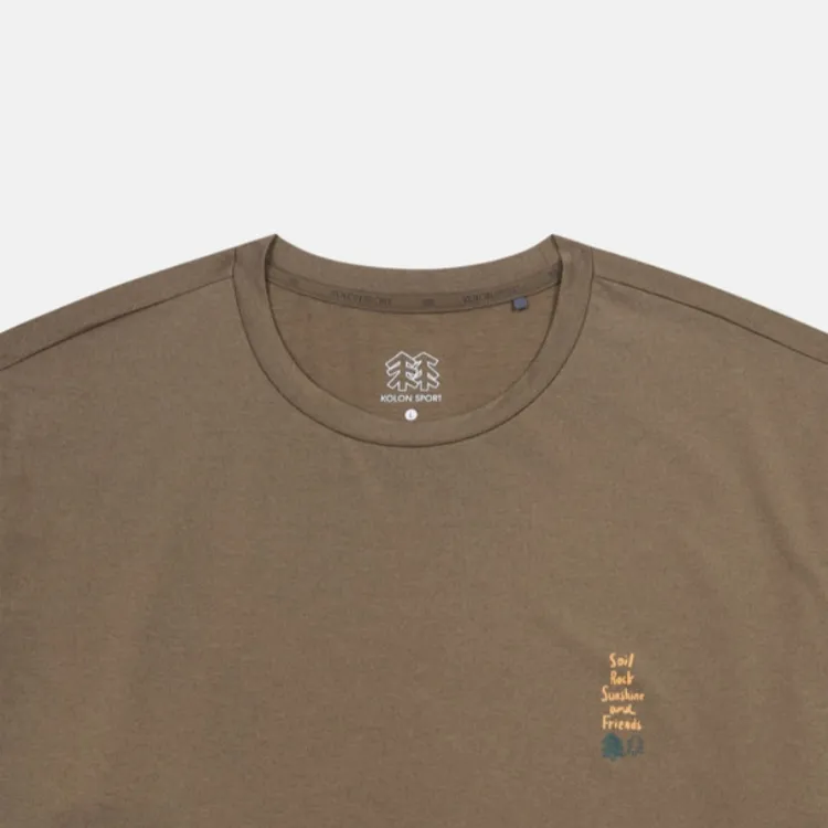 KOLON SPORT T Shirt Unisex Brown-2