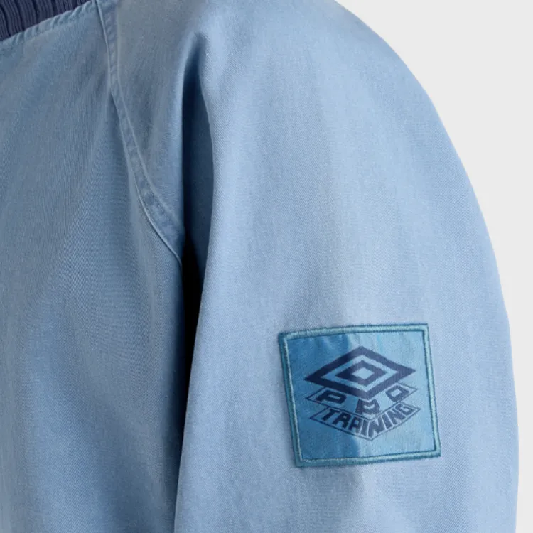 Umbro SS25 Iconic Drill Sweatshirt Men's Infinite Blue/Yellow Dim Blue/Blue Indigo-3