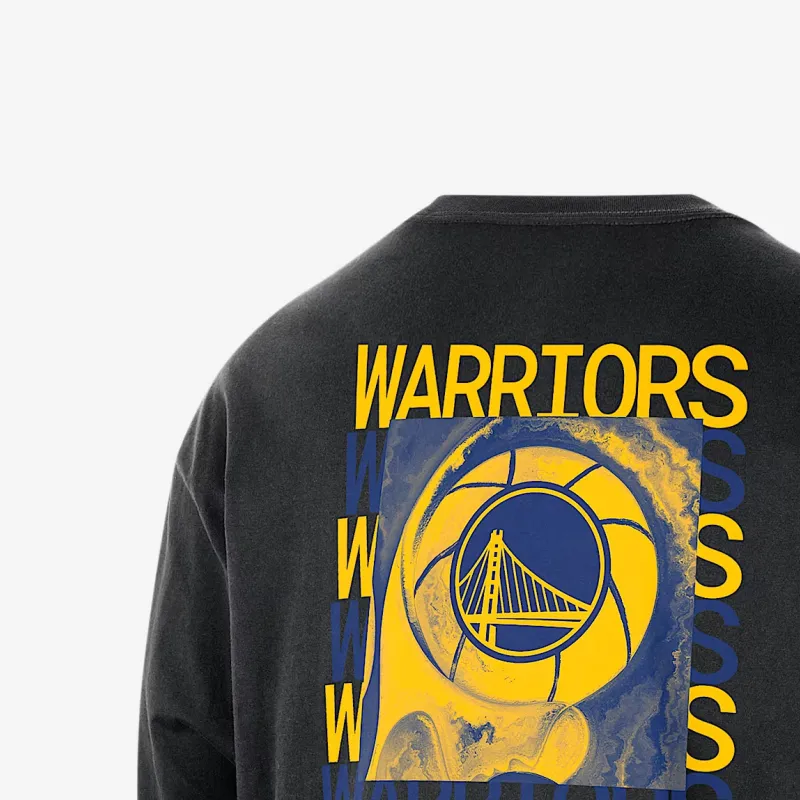 Nike Golden State Warriors Courtside Men's Nike Nba Max90 Long Sleeve T Shirt-2