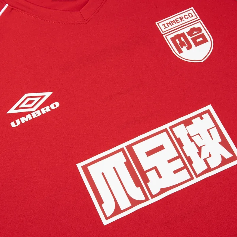 Umbro T Shirts Unisex Cherry Red-3