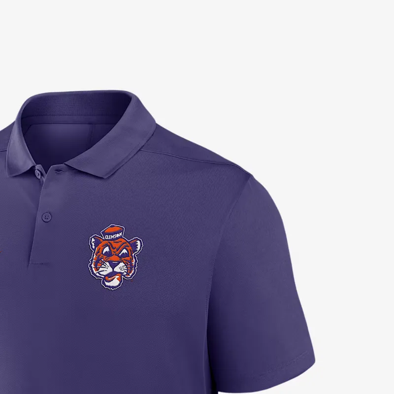 Nike Clemson Tigers Primetime Victory Legacy Vault Logo Men's Nike Dri FIT College Polo-2
