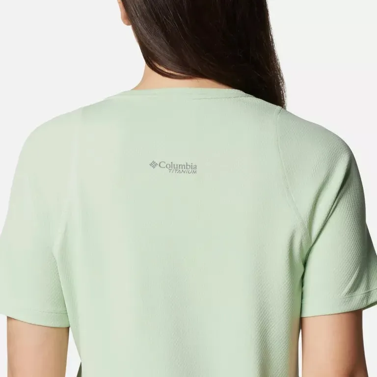Columbia Summit Valley Raglan Sleeve T Shirt Women's Green-4