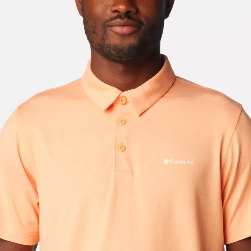 Columbia Tech Trail Polo Shirt Men's Apricot-2