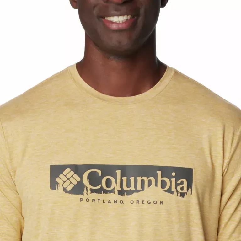 Columbia Kwick Hike T Shirt Men's Yellow-3