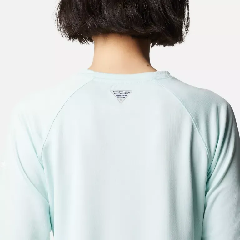 Columbia Raglan Sleeve T-Shirt Women's Gray White-3