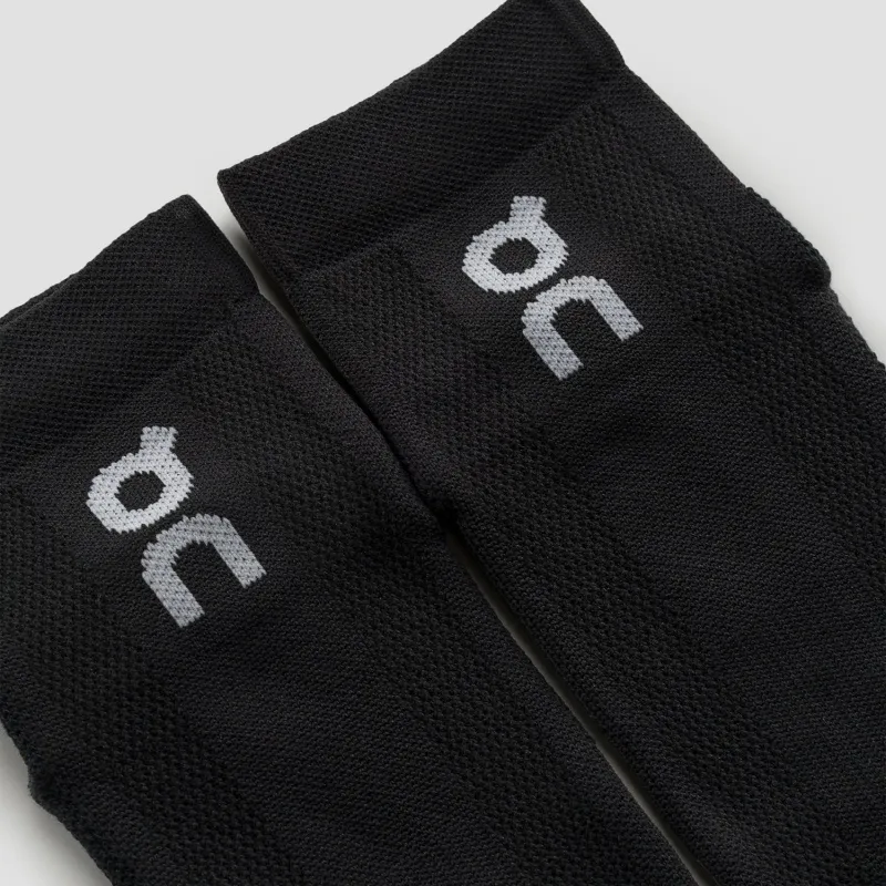 On Core Run Sock Mid 2P Mid Calf Socks Unisex 2 Pack Black-1