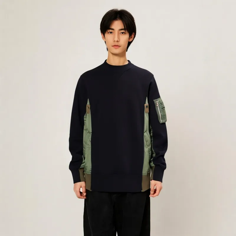 Sacai Sponge Sweat X MA 1 Pullover-3