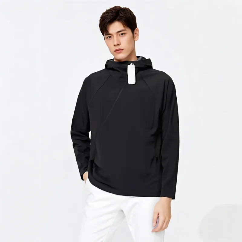 Post Archive Faction PAF Off centre Hooded Jacket-2
